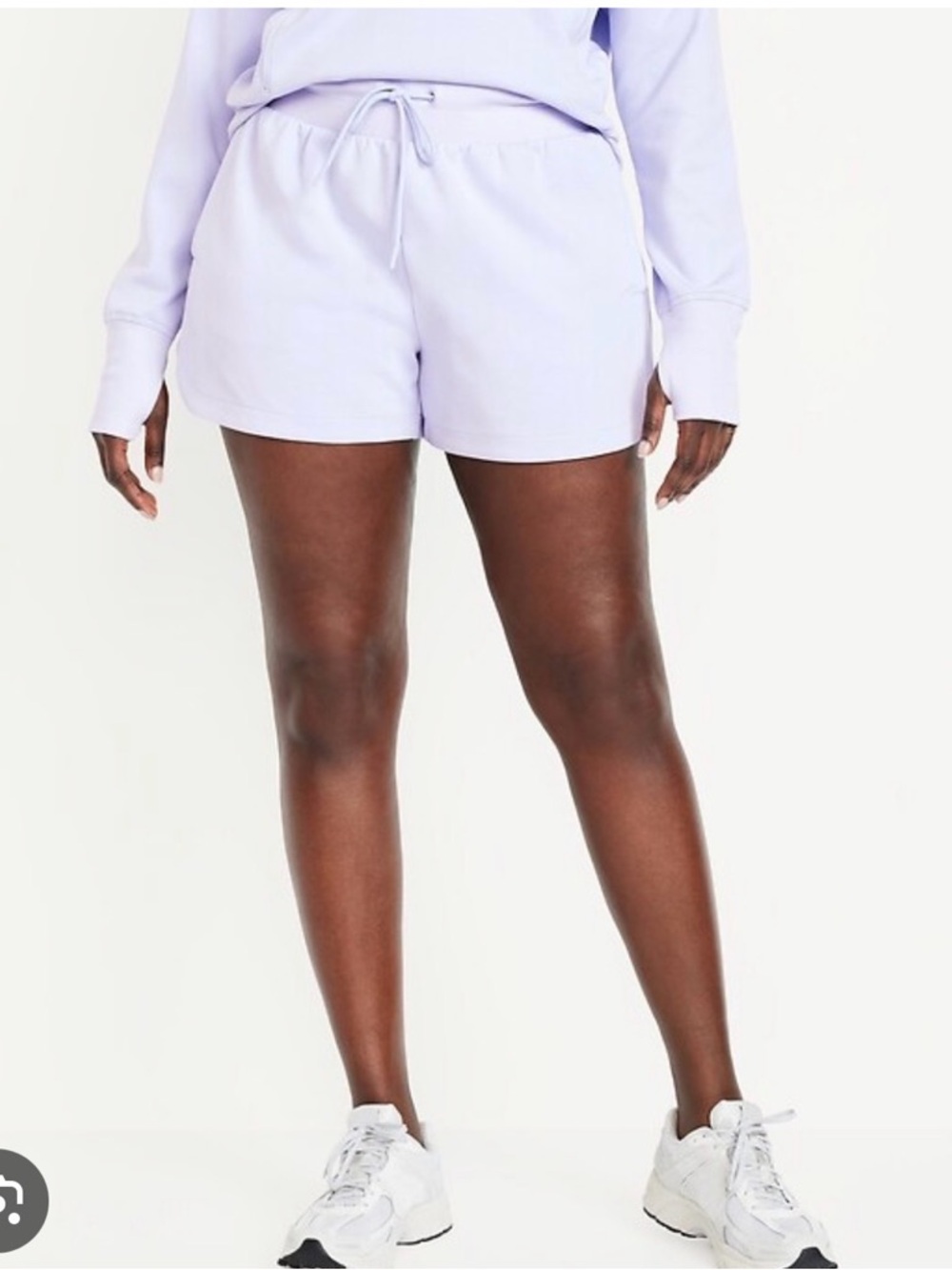 Lavender Old Navy Extra High Waisted Dynamic Fleece Sweat short